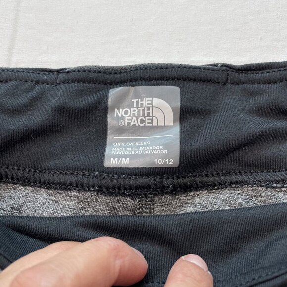 The North Face Girls Gray & Black Capri Leggings M 10/12 - Picture 4 of 5